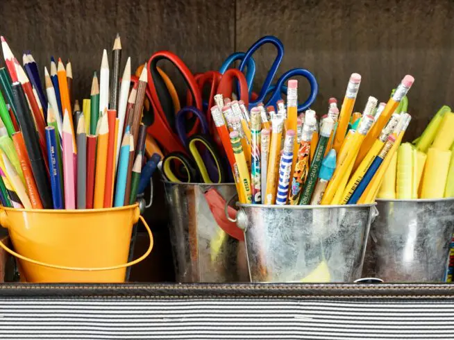 School supplies.