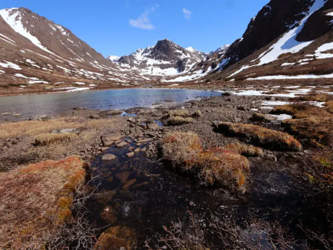 Crow Pass Trail Girdwood to Eagle River Alaska.
